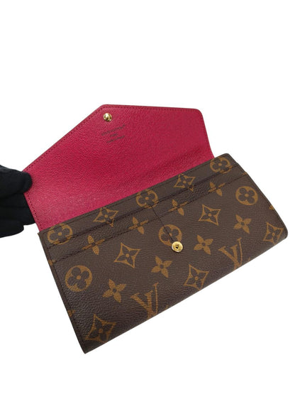 LV 路易威登 Monogram Sarah 钱包 M62234 IC标签 棕色 管理编号：11873