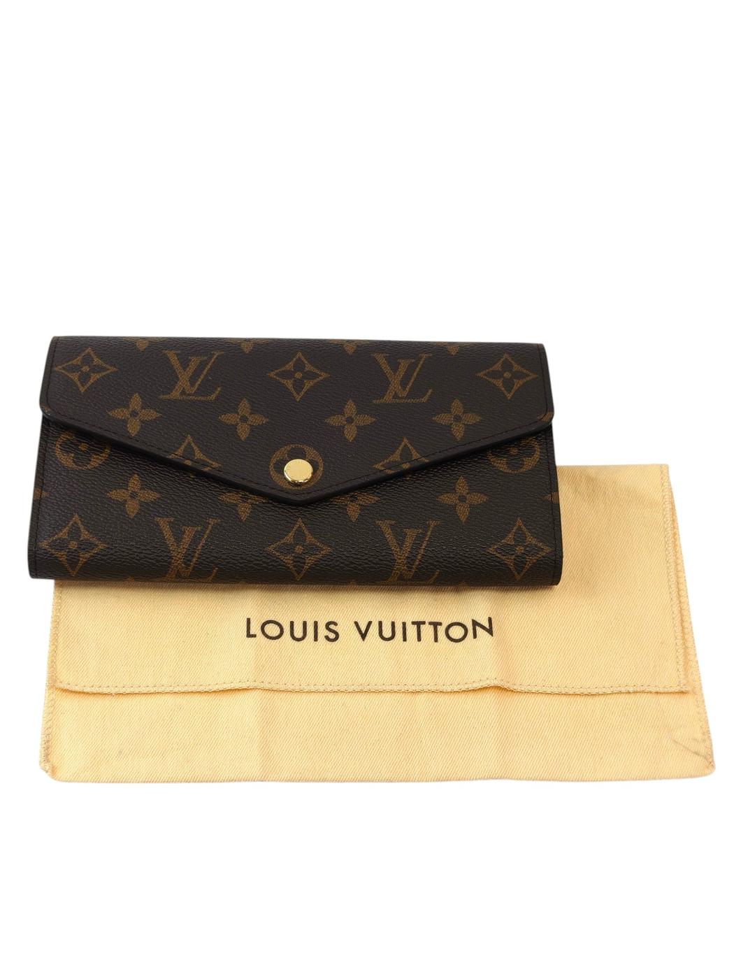 LV 路易威登 Monogram Sarah 钱包 M62234 IC标签 棕色 管理编号：11873