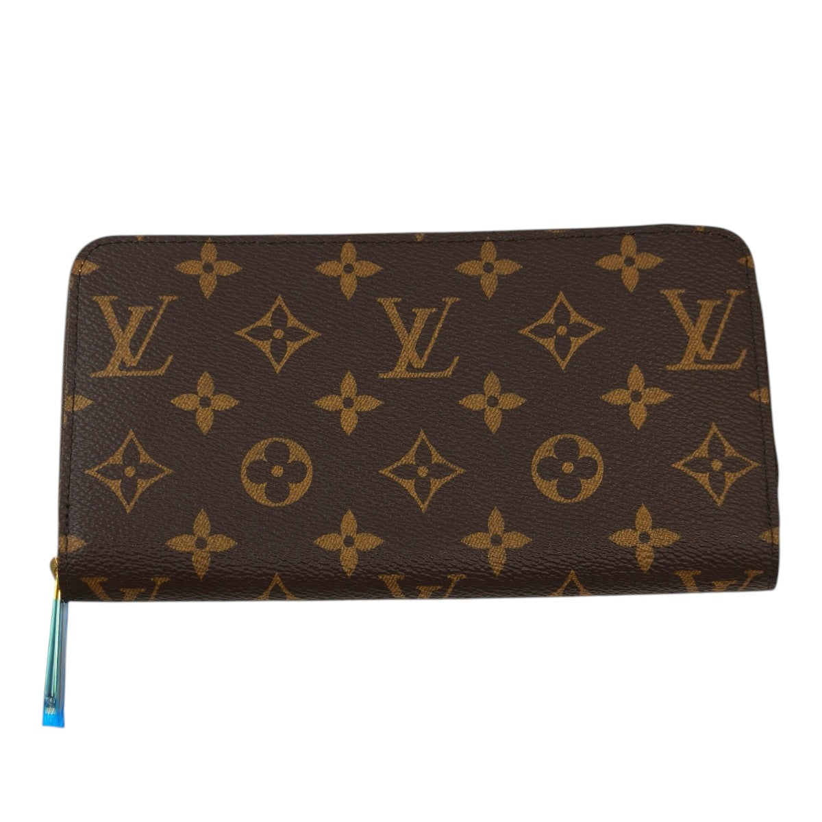 LV 路易威登 M28278 Monogram Zippy Wallet 天蓝色 钱包 茶 管理编号：11877