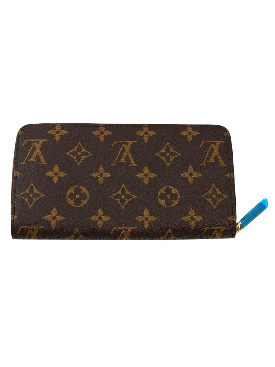 LV 路易威登 M28278 Monogram Zippy Wallet 天蓝色 钱包 茶 管理编号：11877