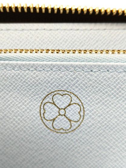 LV 路易威登 M28278 Monogram Zippy Wallet 天蓝色 钱包 茶 管理编号：11877