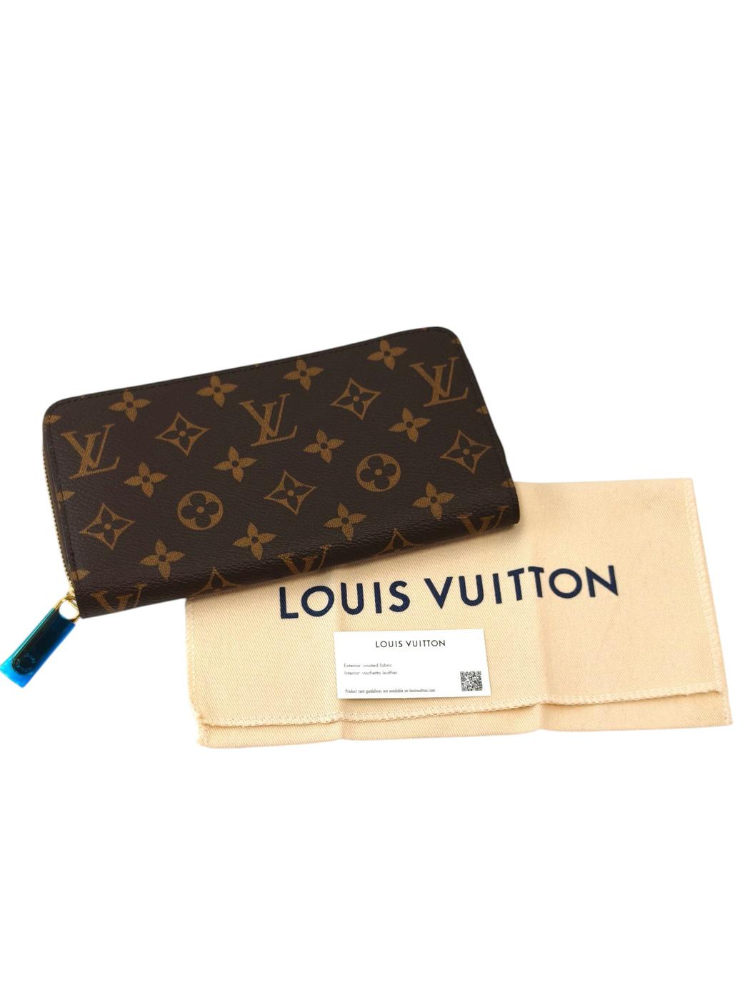 LV 路易威登 M28278 Monogram Zippy Wallet 天蓝色 钱包 茶 管理编号：11877