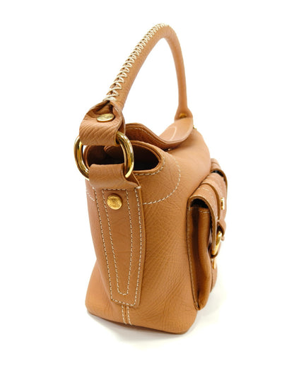 CELINE Boogie Stitch Handbag, One-Shoulder, Camel, Reference Number: 10126
