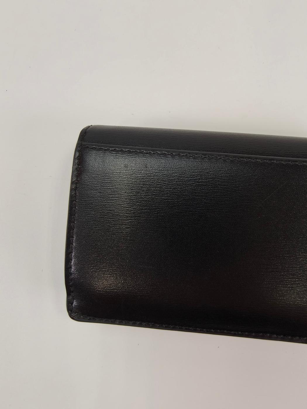 CELINE セリーヌ トリオンフ 二つ折り カードケース カードホルダー 名刺入れ ブラック 管理番号：10340