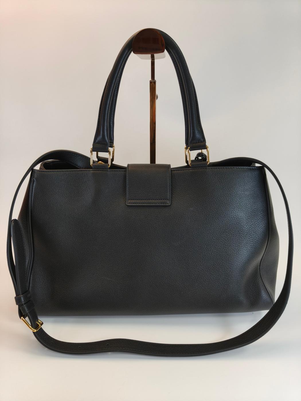 CELINE セリーヌ ミディアム アポリーヌ 2Way トートバッグ ショルダー ブラック 管理番号：10479