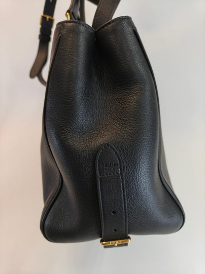 CELINE セリーヌ ミディアム アポリーヌ 2Way トートバッグ ショルダー ブラック 管理番号：10479