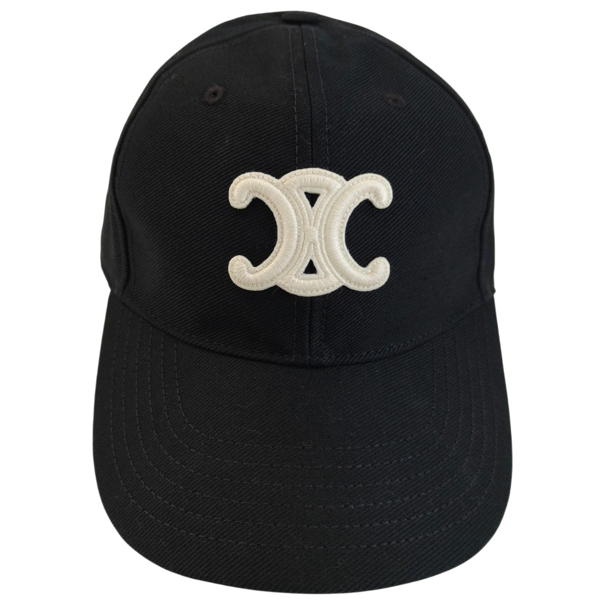 CELINE Triomphe Baseball Cap L size Black Reference No: 10875