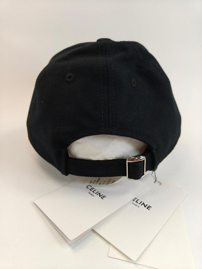 CELINE Triomphe Baseball Cap L size Black Reference No: 10875
