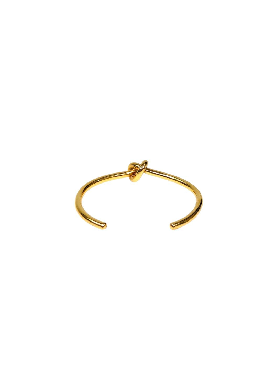 CELINE 赛琳 Knot 结饰超细款手链 金色 M码 管理编号：11241