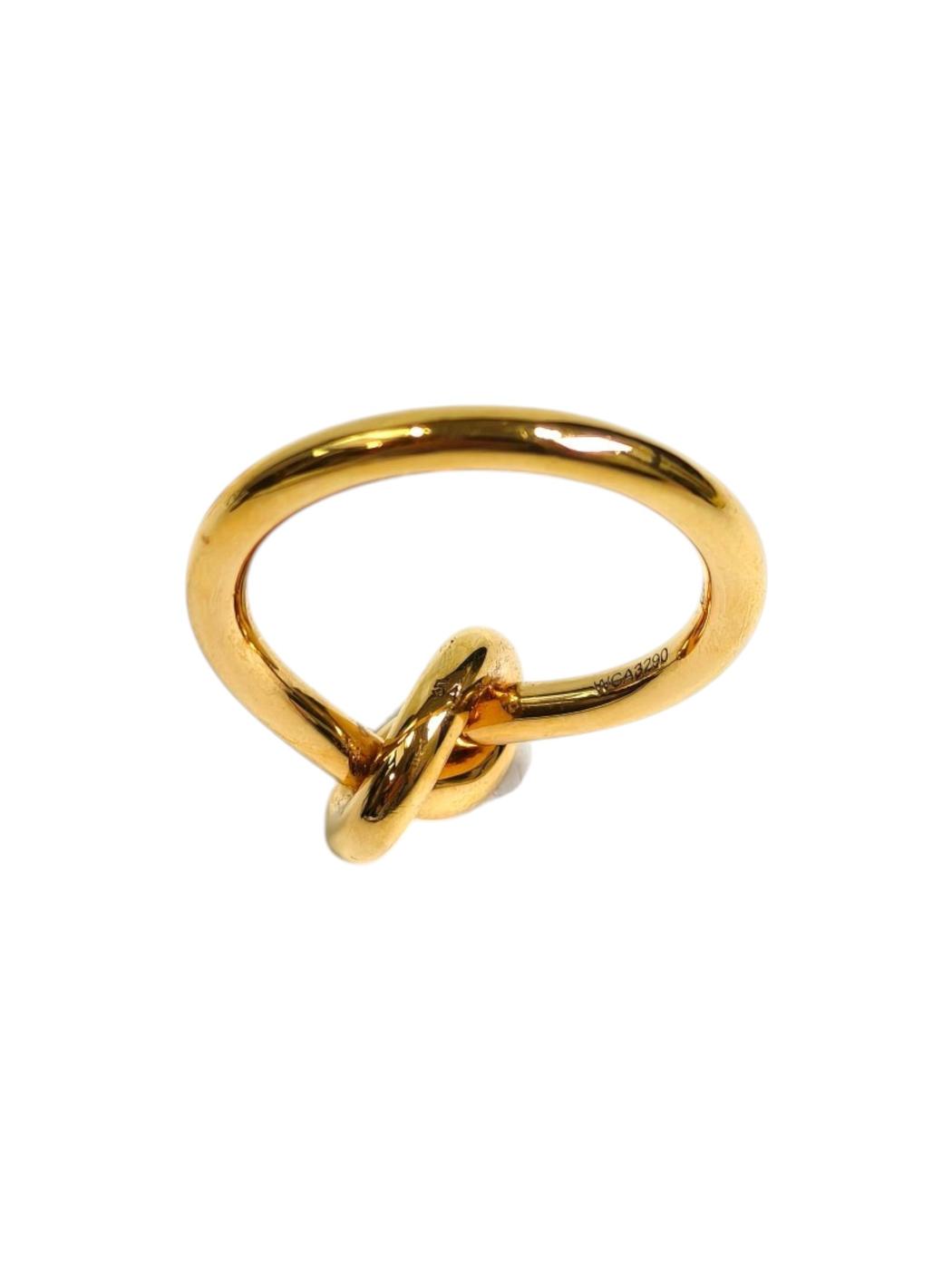 CELINE Knot Ring Gold #54 Reference Number: 11243