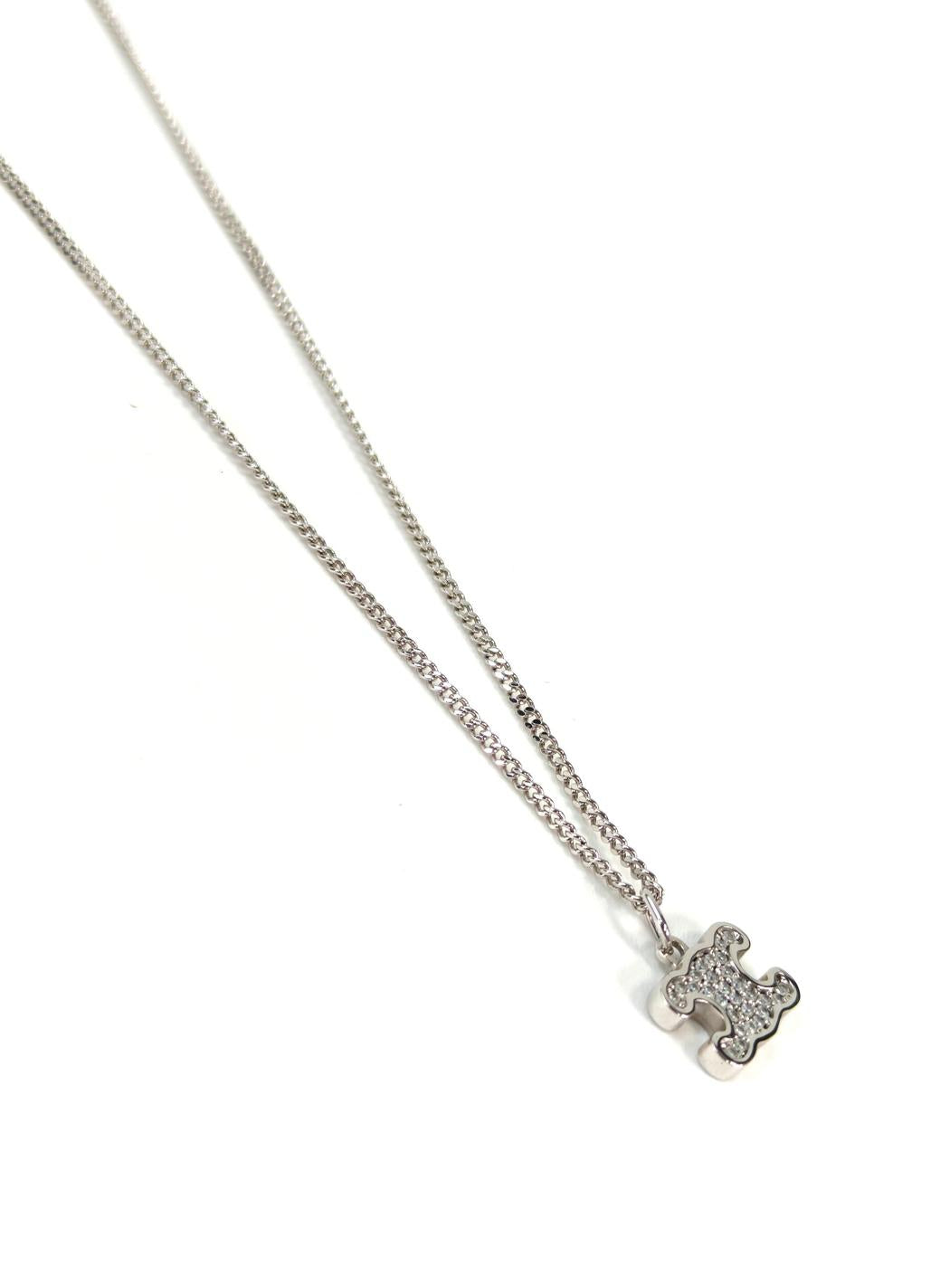 CELINE Triomphe Necklace Silver Product No: 11318