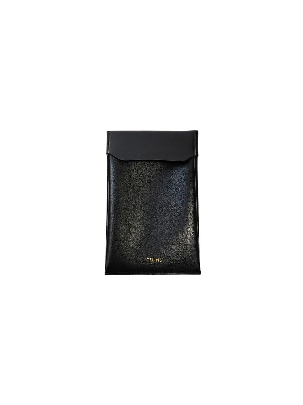 Celine トリオンフ ネックレス ロジウムフィニッシュ ブラス＆クリスタルストーン 銀 管理番号：11735