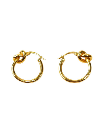 Celine ノットフープ ゴールドフィニッシュ ブラス ピアス 金 管理番号：11802