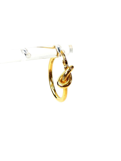 Celine ノットフープ ゴールドフィニッシュ ブラス ピアス 金 管理番号：11802
