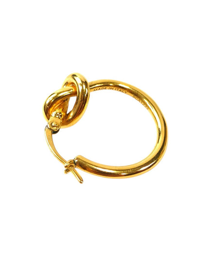 Celine ノットフープ ゴールドフィニッシュ ブラス ピアス 金 管理番号：11802