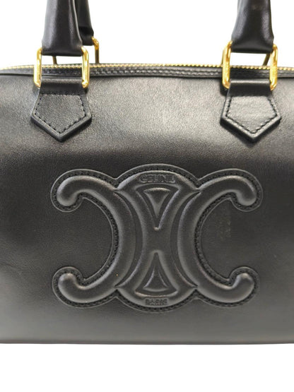 Celine Triomphe Small Boston Bag, Black, Control Number: 11831