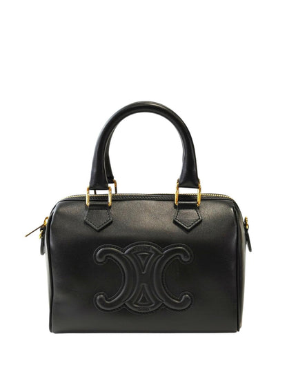 Celine Triomphe Small Boston Bag, Black, Control Number: 11831