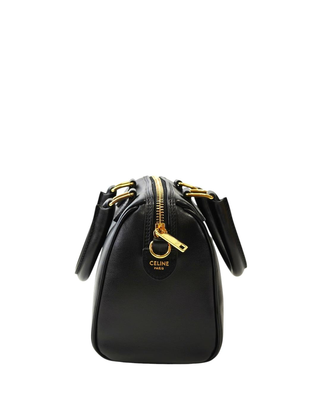 Celine Triomphe Small Boston Bag, Black, Control Number: 11831