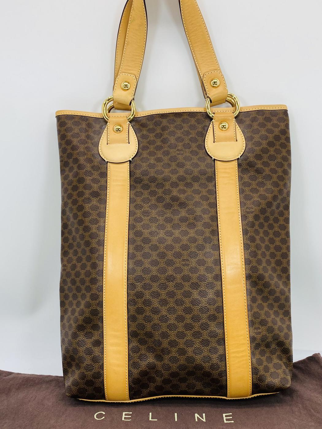 CELINE セリーヌ  マカダムトートバッグ 管理番号：6165