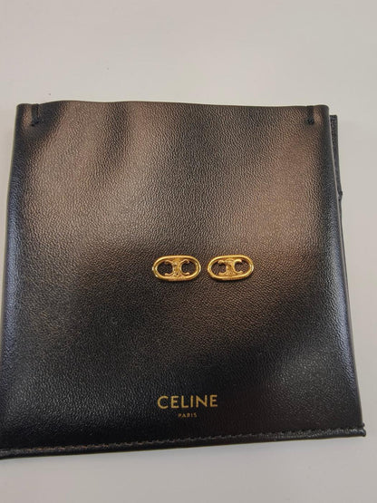 CELINE セリーヌ ピアス マイヨントリオンフ スタッズ 46S576BRA 35OR ゴールド 管理番号：9906