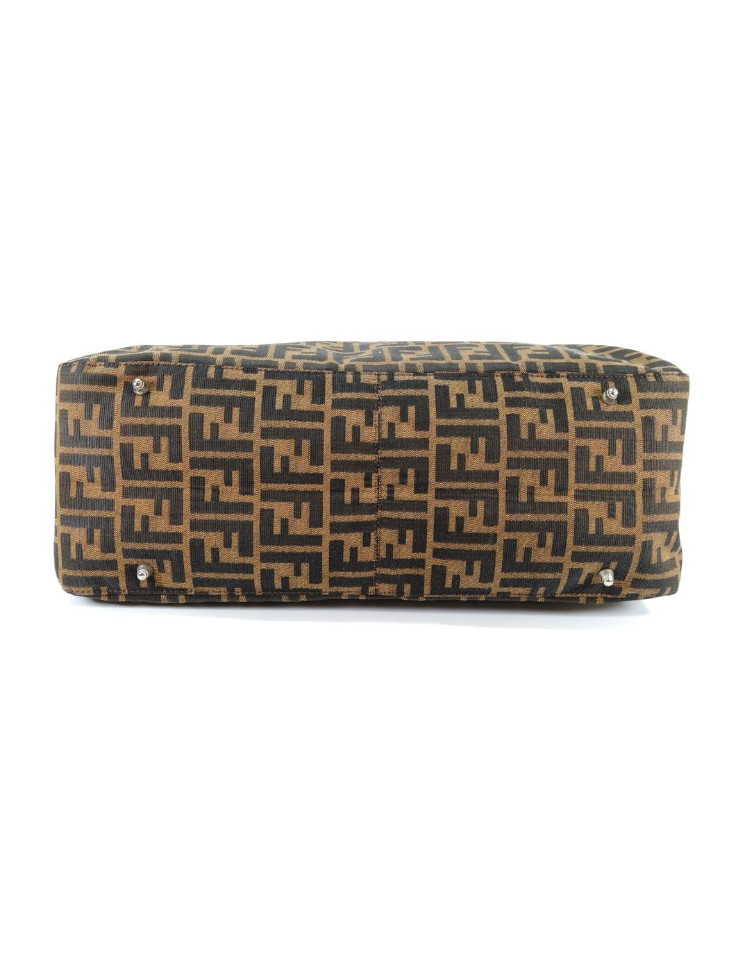 FENDI フェンディ ズッカ柄 トートバッグ 26693 ブラウン 管理番号：10429