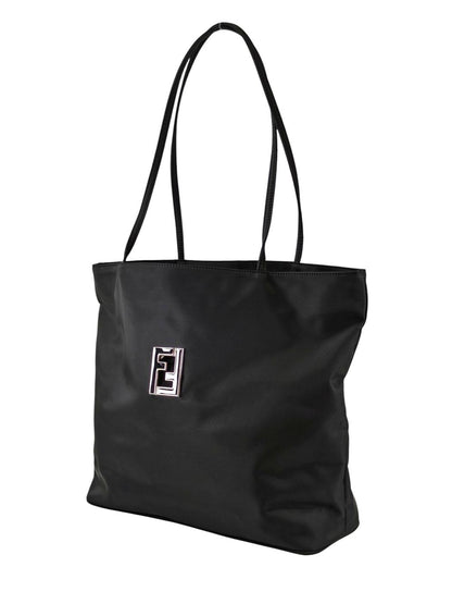 FENDI 芬迪 尼龙托特包 黑色 管理编号：11281