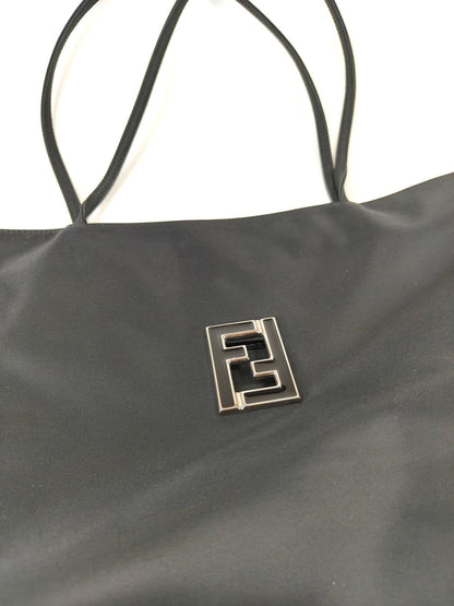 FENDI 芬迪 尼龙托特包 黑色 管理编号：11281