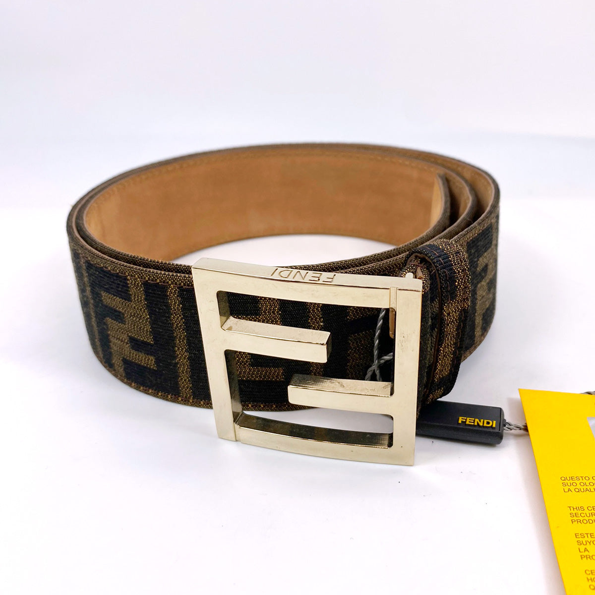 FENDI フェンディ ベルト FFロゴ ヴィンテージ ズッカ柄 管理番号：6557