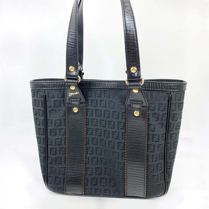 FENDI フェンディ トートバッグ ズッキーノ キャンバス レザー 管理番号：6810