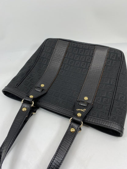 FENDI フェンディ トートバッグ ズッキーノ キャンバス レザー 管理番号：6810