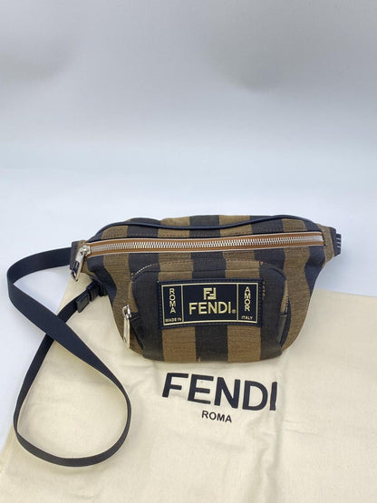 FENDI フェンディ ペカンストライプ ウエストバッグ ボディバッグ 7VA446  ユニセックス 管理番号：8744