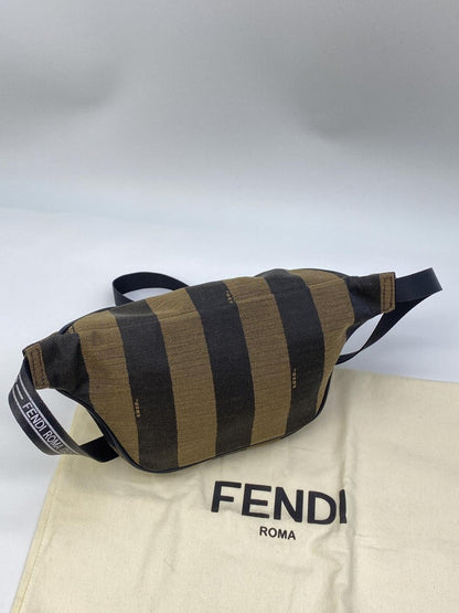 FENDI フェンディ ペカンストライプ ウエストバッグ ボディバッグ 7VA446  ユニセックス 管理番号：8744