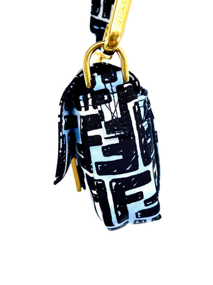 FENDI フェンディ 2WAY ショルダーバッグ ズッカ ミニ バケット ジョシュア・ヴィーダス コラボ 8BR784 ナイロン 美品 ヴィンテージ 正規品 管理番号：9404