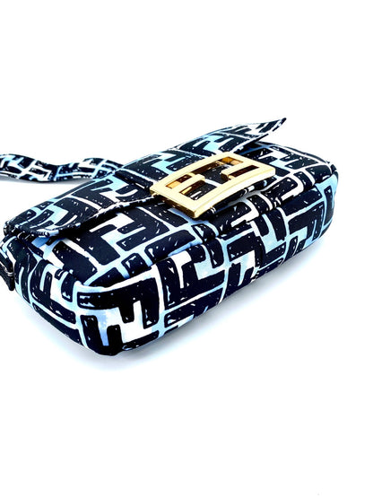 FENDI フェンディ 2WAY ショルダーバッグ ズッカ ミニ バケット ジョシュア・ヴィーダス コラボ 8BR784 ナイロン 美品 ヴィンテージ 正規品 管理番号：9404