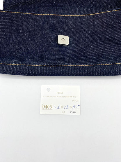 フェンディ FENDI ロゴ ショルダーバッグ ワンショルダー デニム ネイビー 26640 管理番号：9405