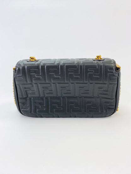 フェンディ FENDI ショルダーバッグ チェーンショルダー グレー 8VR739AH9C 管理番号：9654