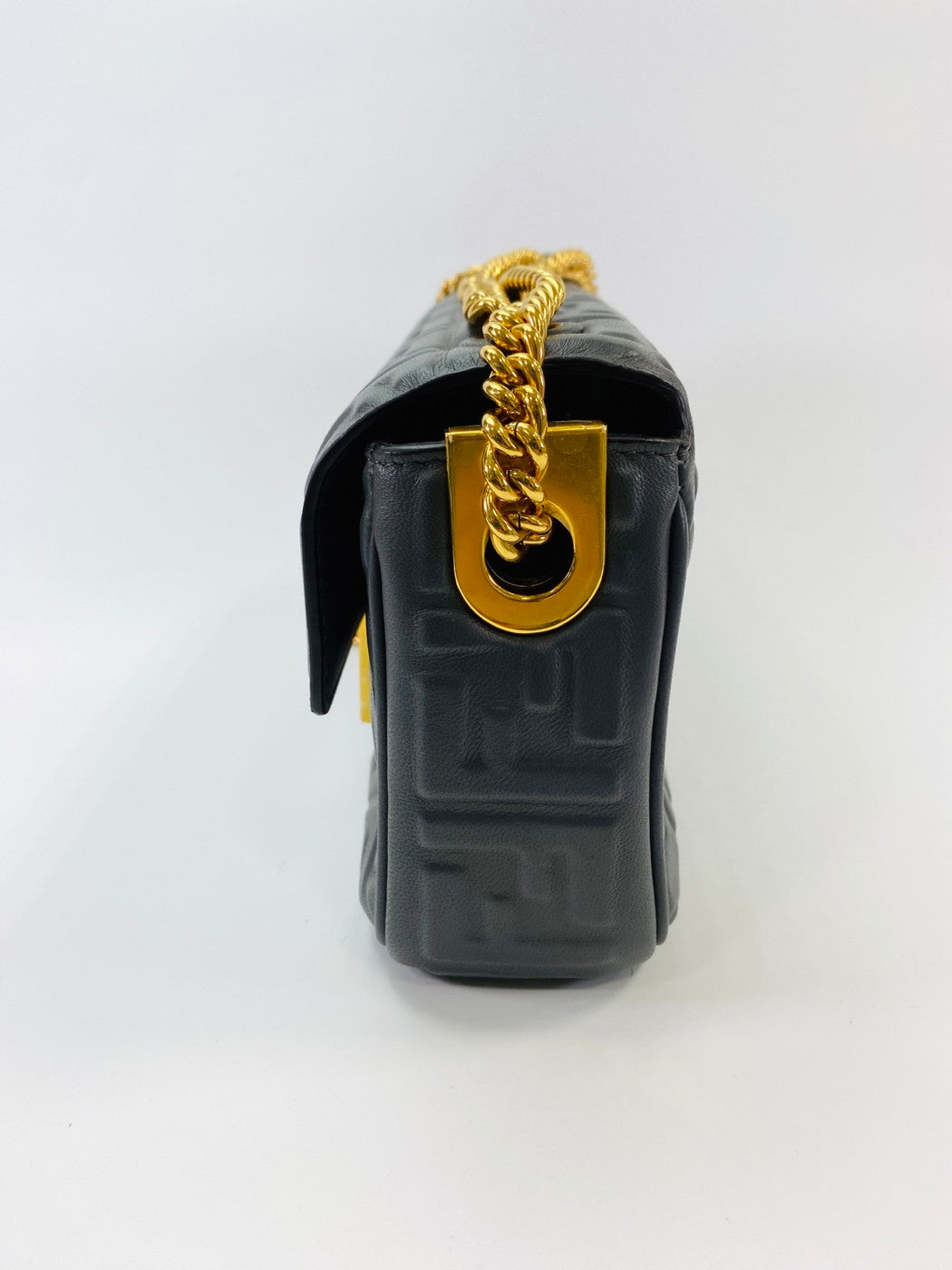 フェンディ FENDI ショルダーバッグ チェーンショルダー グレー 8VR739AH9C 管理番号：9654