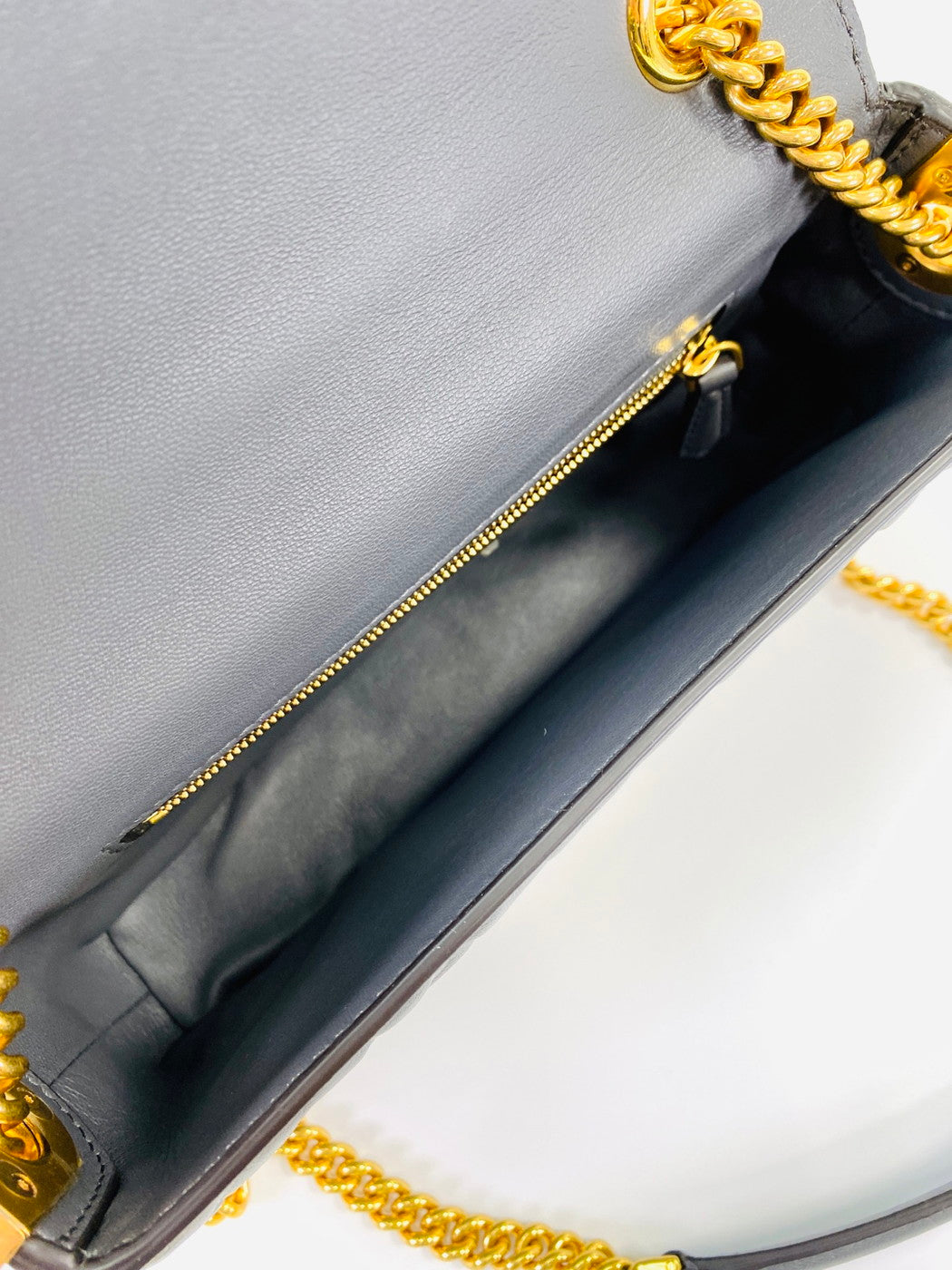 フェンディ FENDI ショルダーバッグ チェーンショルダー グレー 8VR739AH9C 管理番号：9654