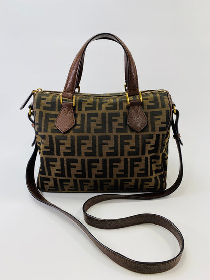 FENDI フェンディ ズッカ柄 ミニボストンバッグ 8BL121 2WAY ショルダーバッグ 管理番号：9660