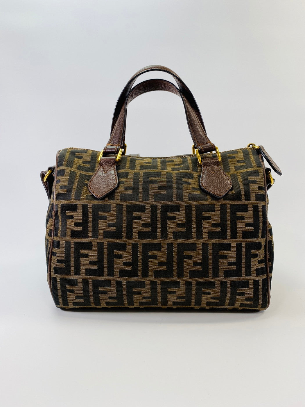 FENDI フェンディ ズッカ柄 ミニボストンバッグ 8BL121 2WAY ショルダーバッグ 管理番号：9660