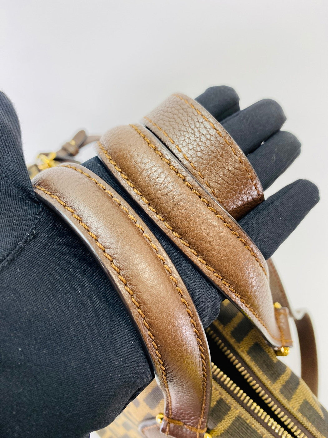 FENDI フェンディ ズッカ柄 ミニボストンバッグ 8BL121 2WAY ショルダーバッグ 管理番号：9660
