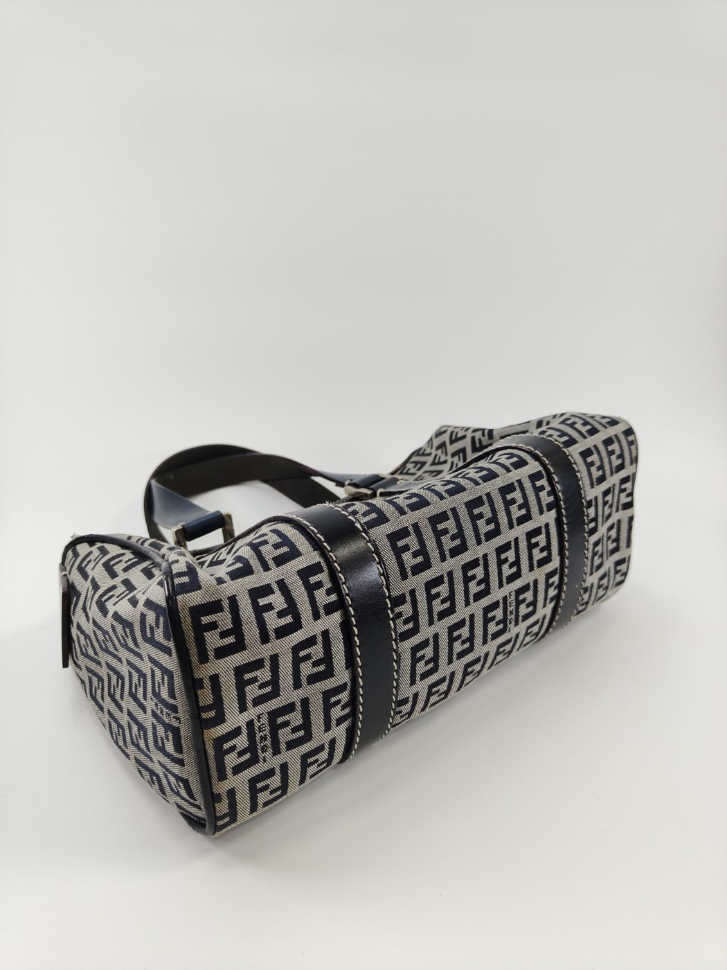 FENDI ズッカ ズッキーノ ハンドバッグ ミニボストンバッグ ロゴ グレー 管理番号：9666