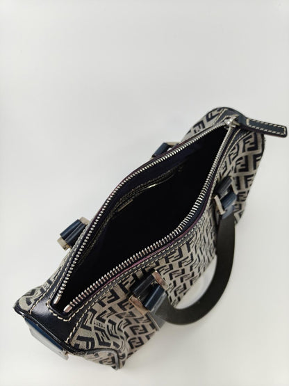 FENDI ズッカ ズッキーノ ハンドバッグ ミニボストンバッグ ロゴ グレー 管理番号：9666