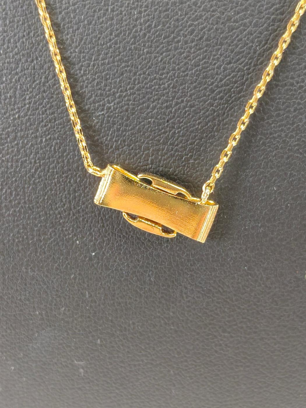 Ferragamo Vara Bow Necklace Gold Model Number: 11151