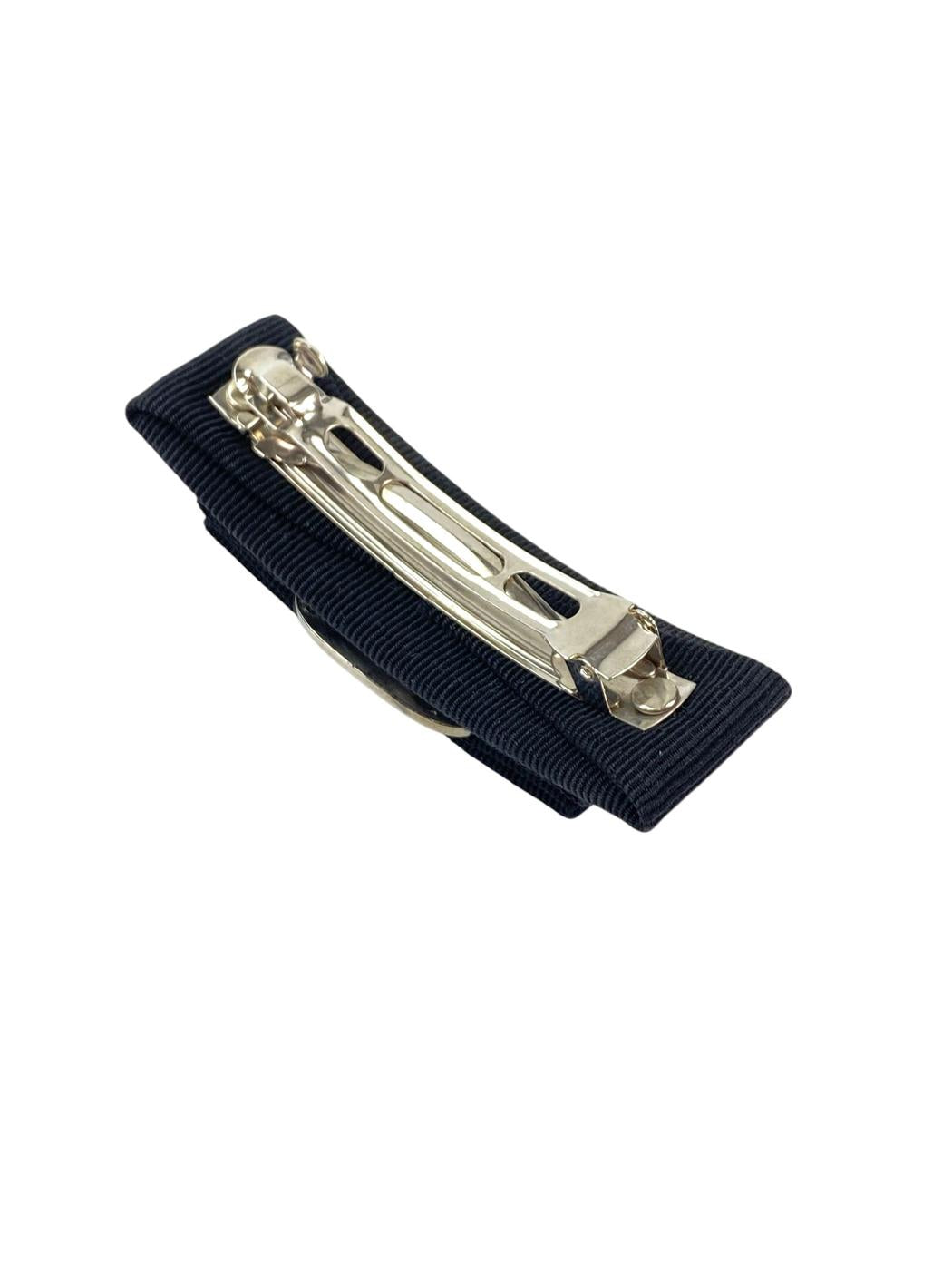 Ferragamo 菲拉格慕 Vara 罗缎蝴蝶结发夹 黑色 商品编号：11450