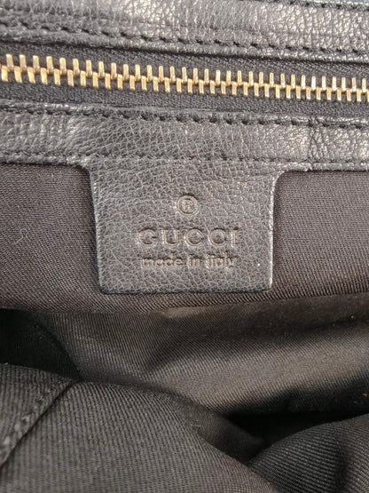 Gucci 古驰 卡普里链条单肩包 绿红绿织带 黑色 款号：11413
