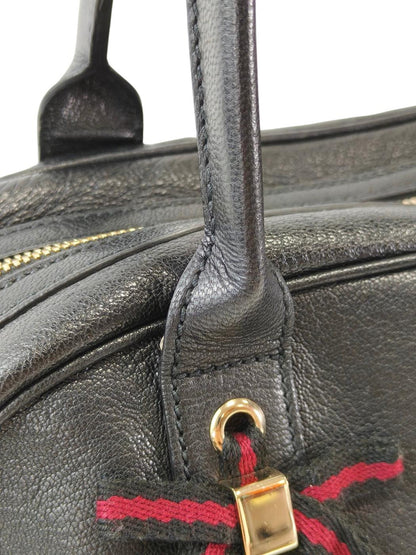 Gucci 古驰 Princy 织带蝴蝶结手提包 黑色 管理编号：11720