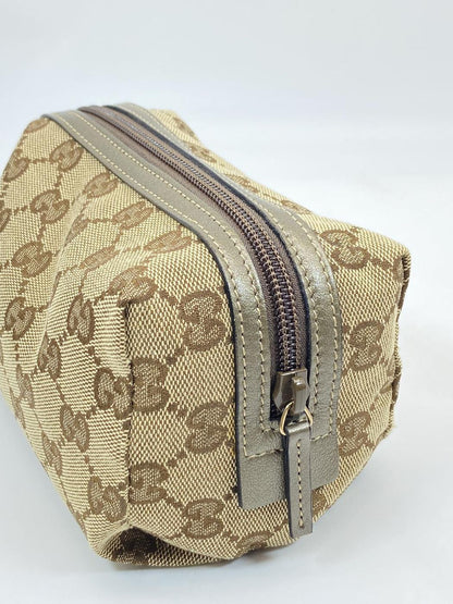 GUCCI GG Canvas Beige Women's Makeup Pouch, Reference Number: 5898
