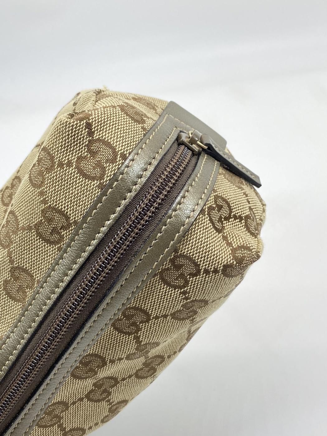 GUCCI GG Canvas Beige Women's Makeup Pouch, Reference Number: 5898