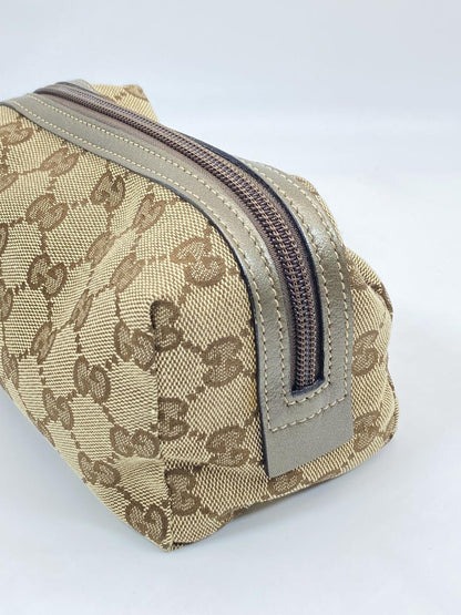 GUCCI GG Canvas Beige Women's Makeup Pouch, Reference Number: 5898